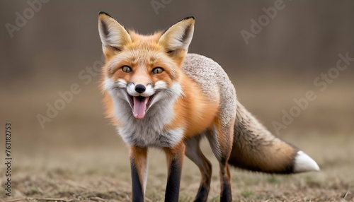 A Fox With Its Tongue Lolling Out In A Pant Upscaled 3 © Sheeba