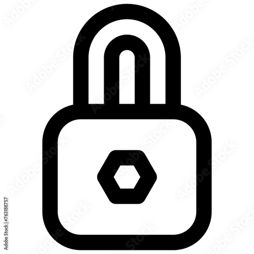 Privacy by design. Editable stroke vector icon.