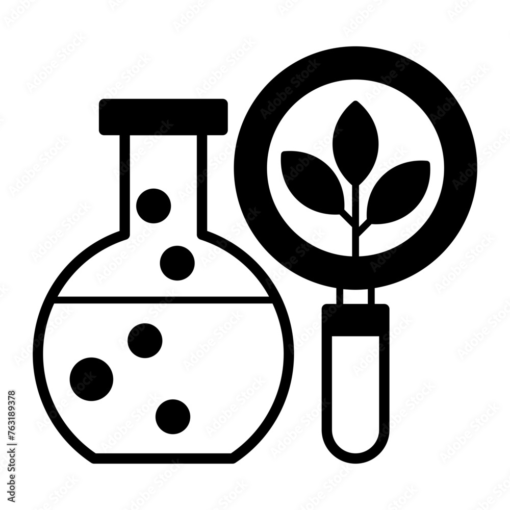 plant breedingvector outline design, Biochemistry symbol, Biological ...