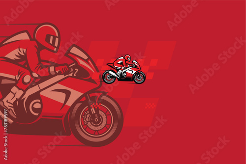 The "Biker sport moto" logo reflects the spirit of competition, speed and courage on the race track. He interpreted the dedication, skill and fighting spirit of the racers in achieving victory.