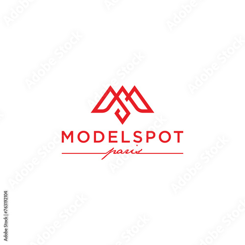 modern letter M logo design template