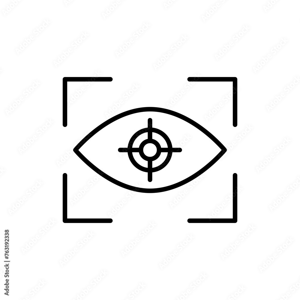 Focus outline icons, minimalist vector illustration ,simple transparent graphic element .Isolated on white background Focus outline icons, minimalist vector illustration ,simple transparent graphic element .Isolated on white background