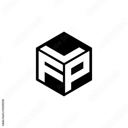 FPL letter logo design in illustration. Vector logo, calligraphy designs for logo, Poster, Invitation, etc.