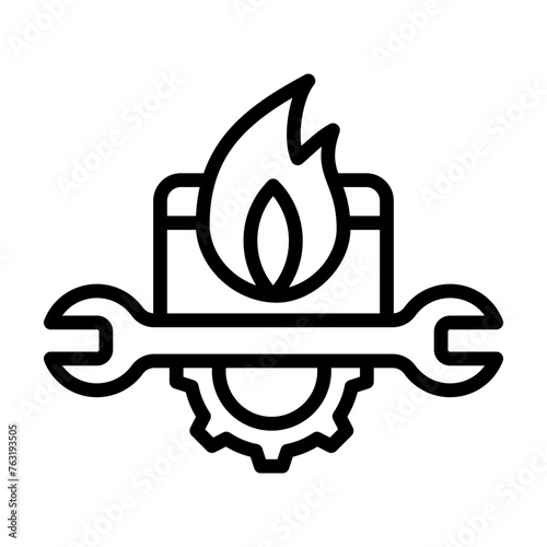 Heating System Maintenance Icon