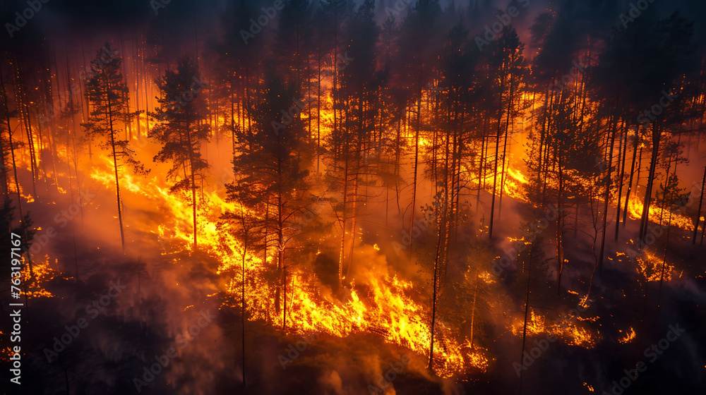 Forest Fires Caused by Climate Change