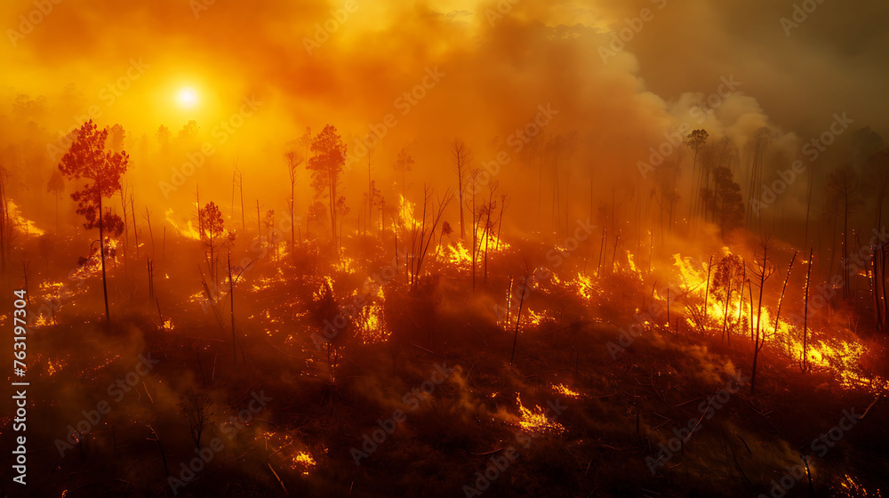 Forest Fires Caused by Climate Change