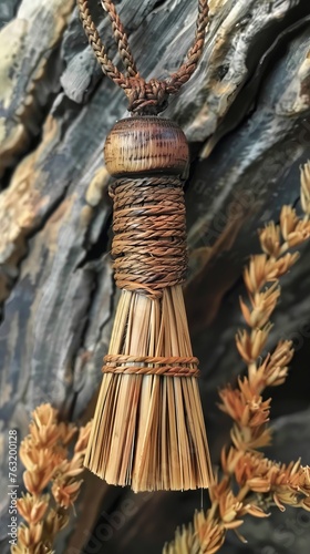 antique straw amulet.