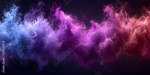 Abstract Background Of Neon Cloud And Glowing Lines - A Purple And Pink Smoke photo