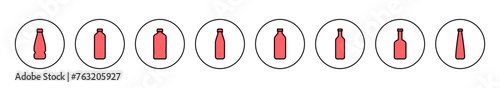 Bottle icon vector illustration. bottle sign and symbol