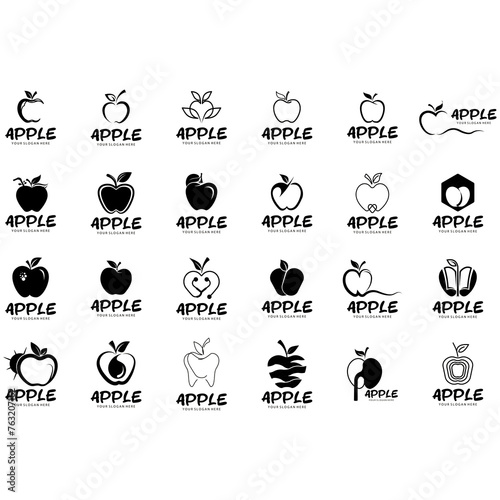 Icon bundle logo vector apple