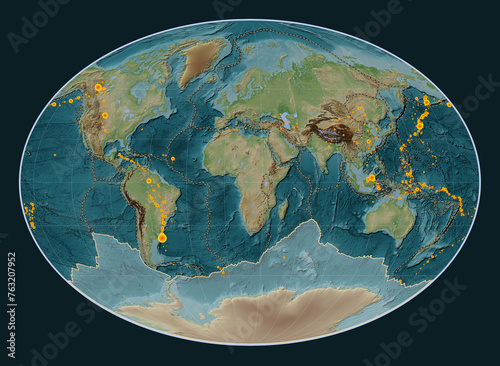 Antarctica tectonic plate. Fahey. Earthquakes and boundaries