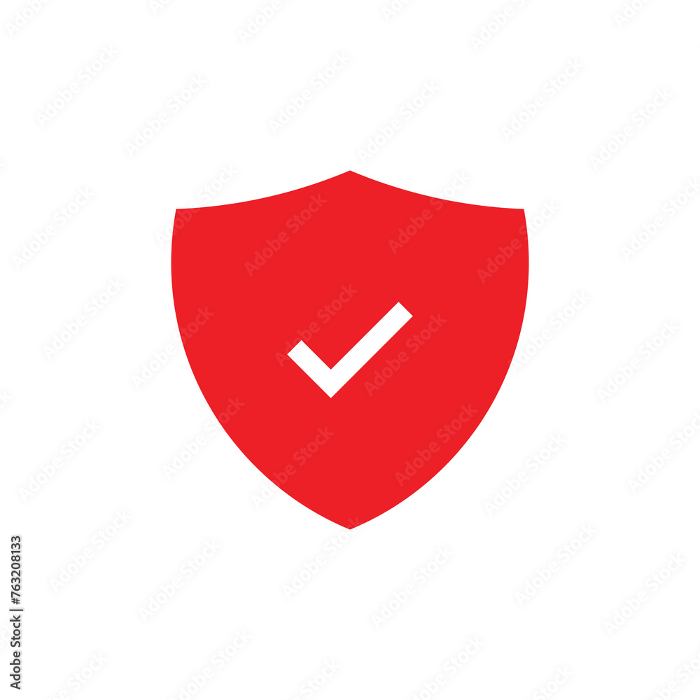 Shield Icon Protection Symbol with Checkmark Security and Safety Concept Shield Icon Protection Symbol with Checkmark Security and Safety Concept