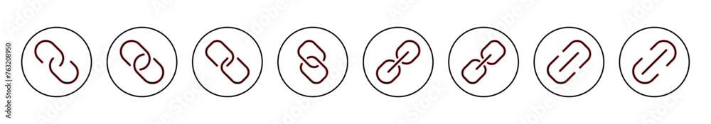 Link icon vector illustration. Hyperlink chain sign and symbol Link icon vector illustration. Hyperlink chain sign and symbol