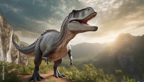 tyrannosaurus rex 3d render © melih 