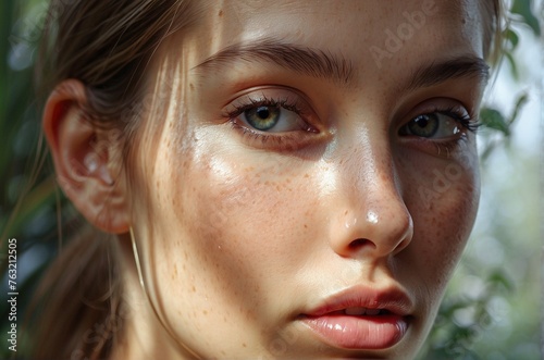 portrait of a girl makeup face beauty  © azait24