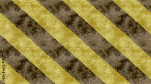 Abstract Background, Light Green And Brown, Grass And Wood Grains Texture - A Yellow And Black Striped Surface