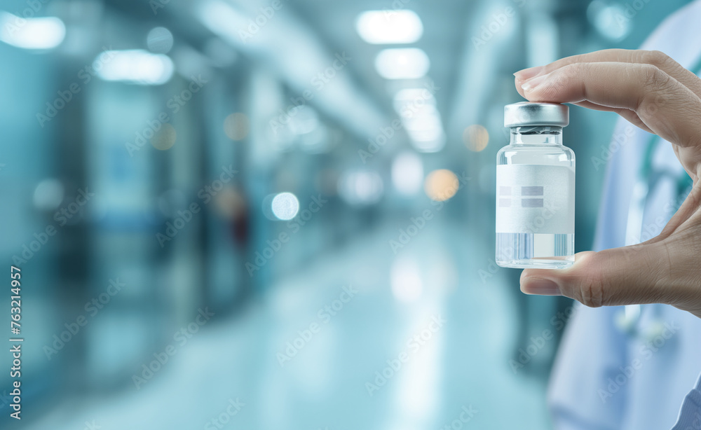 custom made wallpaper toronto digitalVaccination: Doctor's Hand with Vial Mock-up