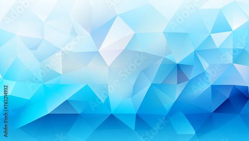 Blue Geometric Abstract Background with Polygonal Shapes