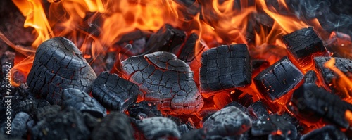 Close Up of Fire Surrounded by Logs