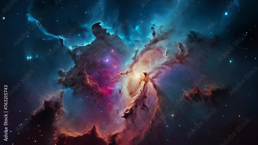 A breathtaking view of the Milky Way galaxy glowing in the night sky. Pale hues of blue, yellow, red and pink intermingling from nebulae to stars. A breathtaking view of the Milky Way galaxy glowing in the night sky. Pale hues of blue, yellow, red and pink intermingling from nebulae to stars.