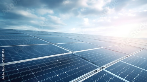 solar panels system for renewable energy
