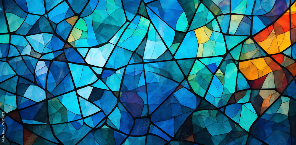 Blue and orange painting Blue and orange painting