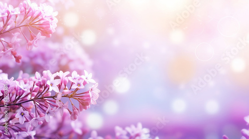 Beautiful lilac flower background © FATHOM