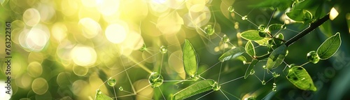 Environmental Sustainability in Pharmaceuticals: Green Chemistry Drug Synthesis with Crystal Clear Dew Droplets on Green Leaves