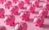 Pink Piggy Paradigm: Illustrating Personal Savings & Financial Investment