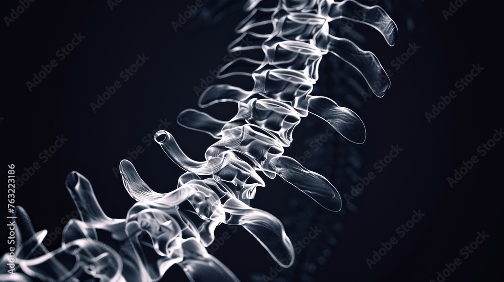 Spie Sign Lumbar spine X-ray showing straight spine without radiographic sign of ...