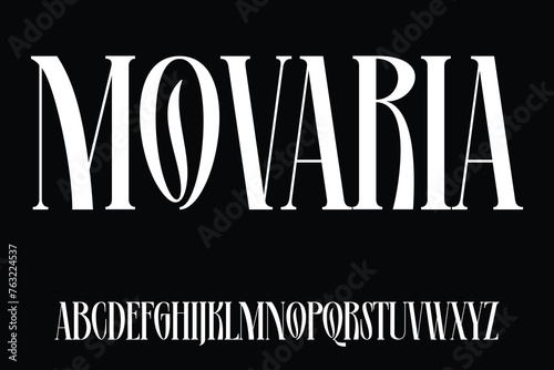 Vintage stylish display font vector
