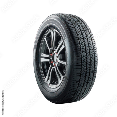 car wheel isolated on white background