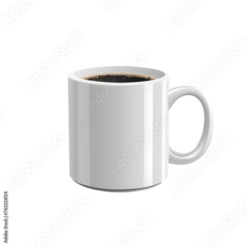Blank coffee mug mockup isolated on white or transparent background 