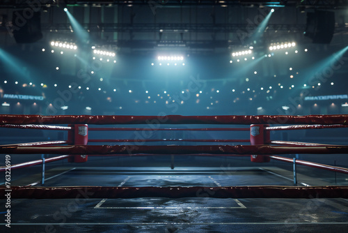 Arena Boxing Ring close view © VetalStock