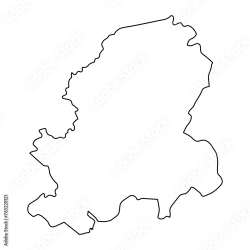 Dong Nai province map  administrative division of Vietnam. Vector illustration.