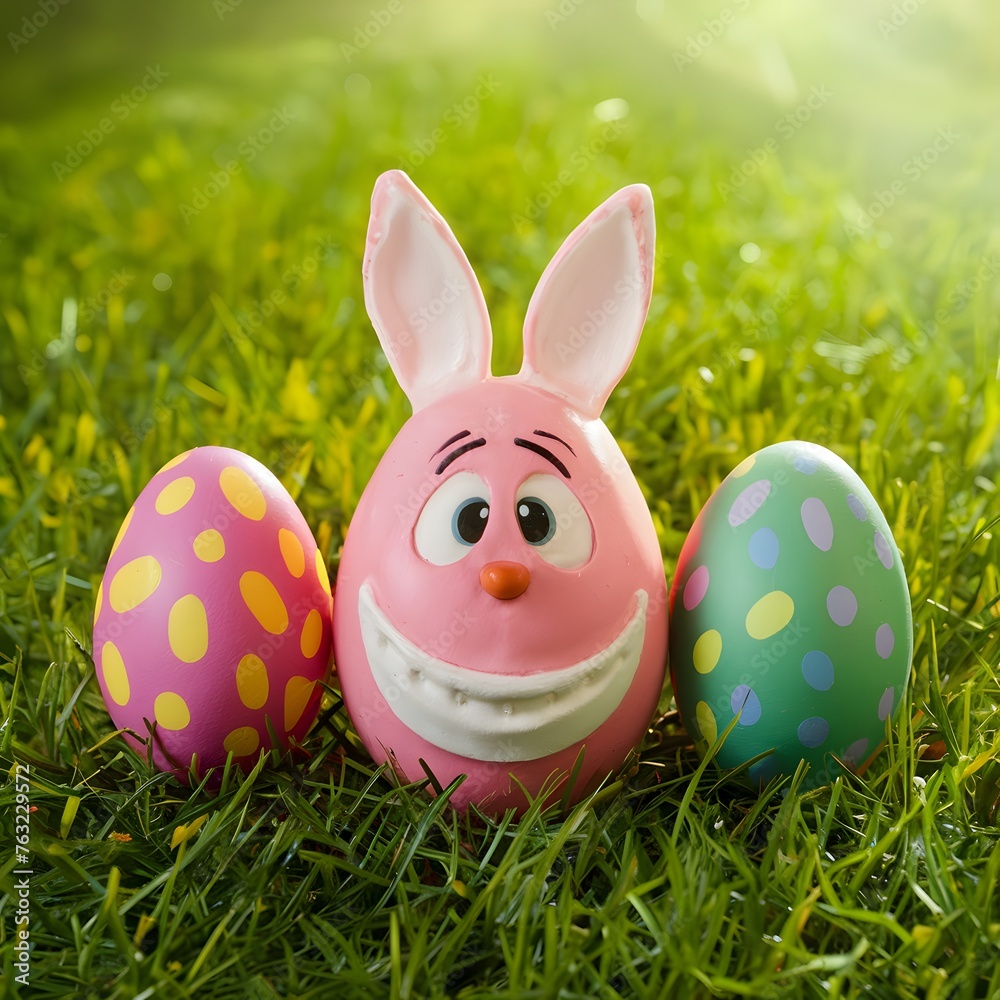 Enchanting Easter eggstravaganza unfolding in a magical wonderland of delight For Social Media Post Size