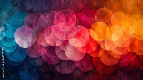 Abstract colorful bokeh background © iVGraphic