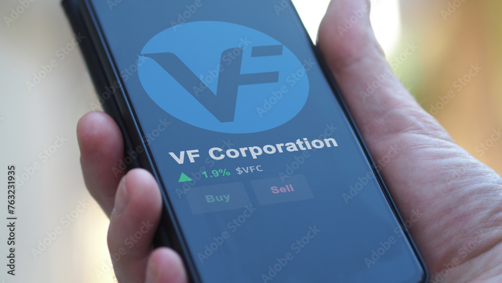 January 15th 2024. The Logo Of VF Corporation On The Screen Of An ...