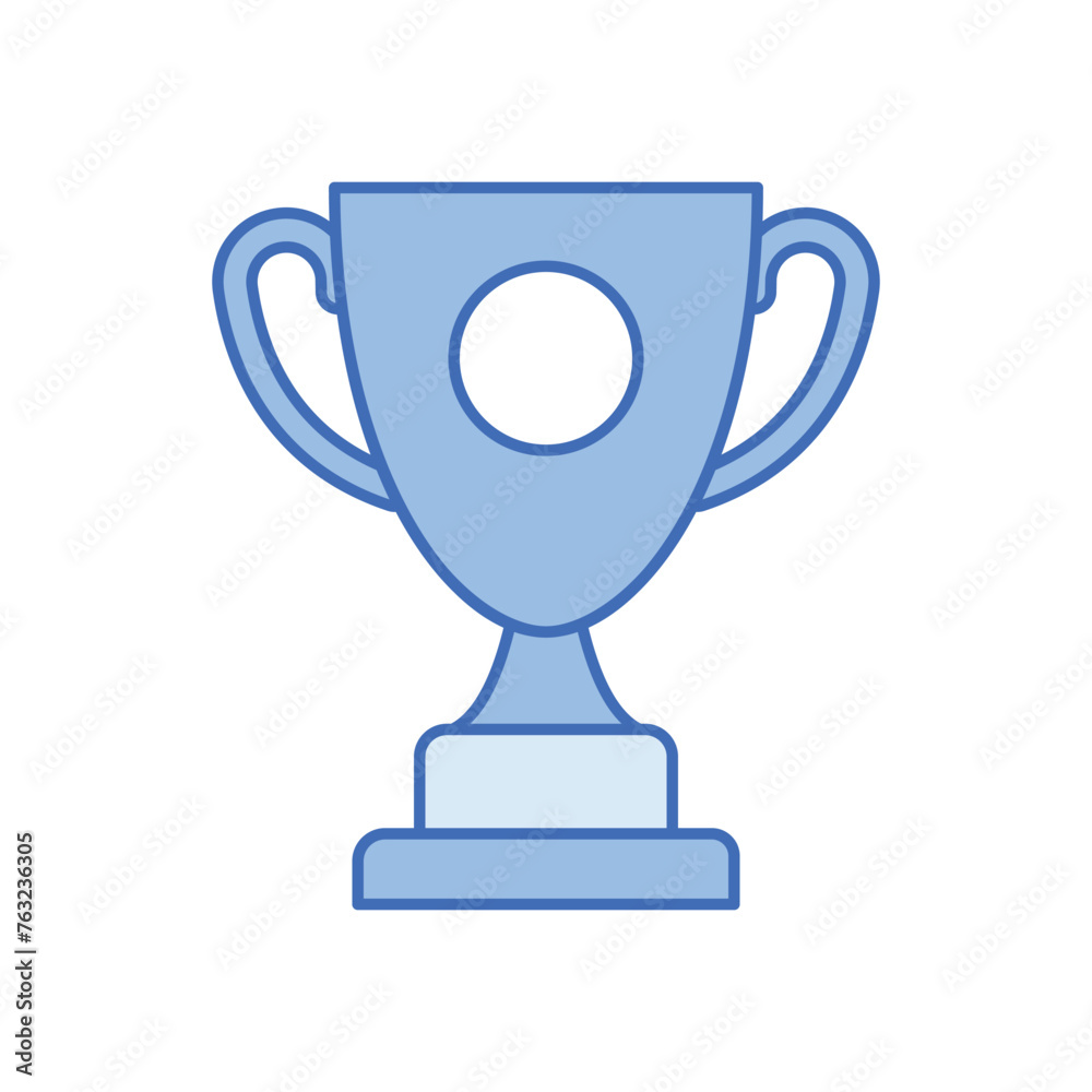 Blue line Achievement vector icon Blue line Achievement vector icon