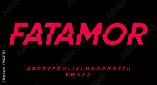 Modern Glitch display font