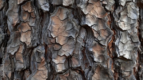 Close-up of pine tree bark texture