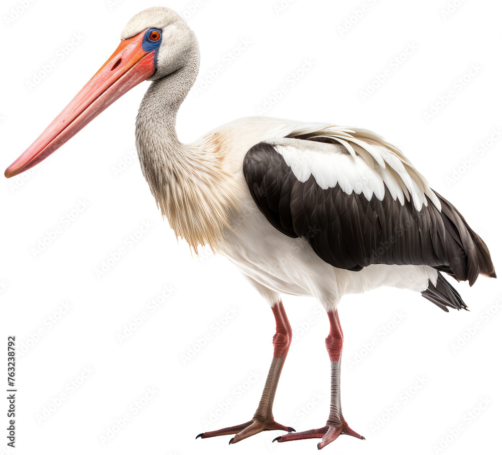 Stork with transparent background