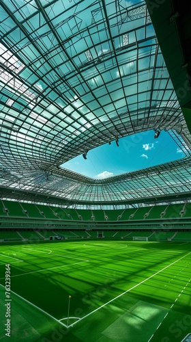 Sports venues and stadiums embracing green design and renewable energy.