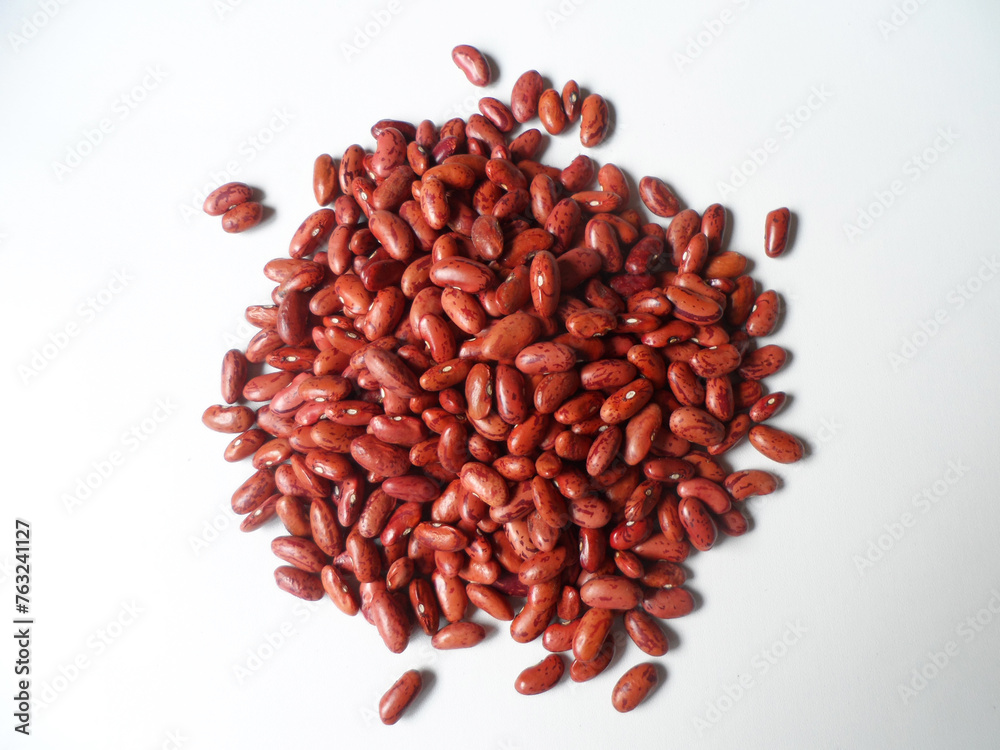Red beans isolated on a white background Red beans isolated on a white background
