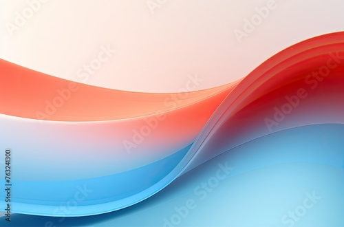abstract background with smooth lines in orange, blue and red colors