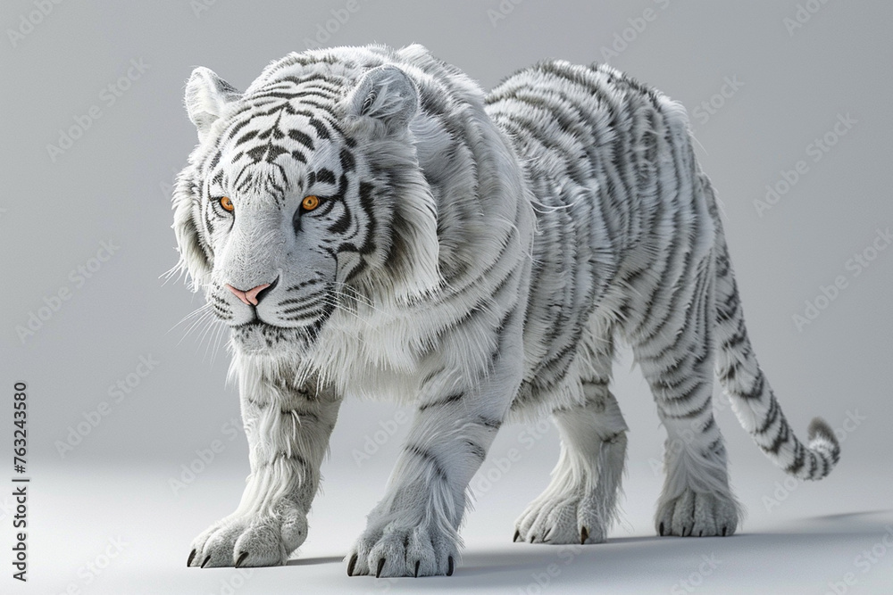 Fototapeta premium white bengal tiger