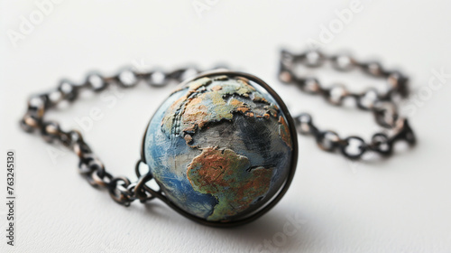 An old necklace with the earth