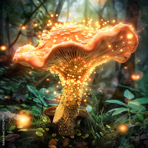 An exotic alien mushroom-vegetable