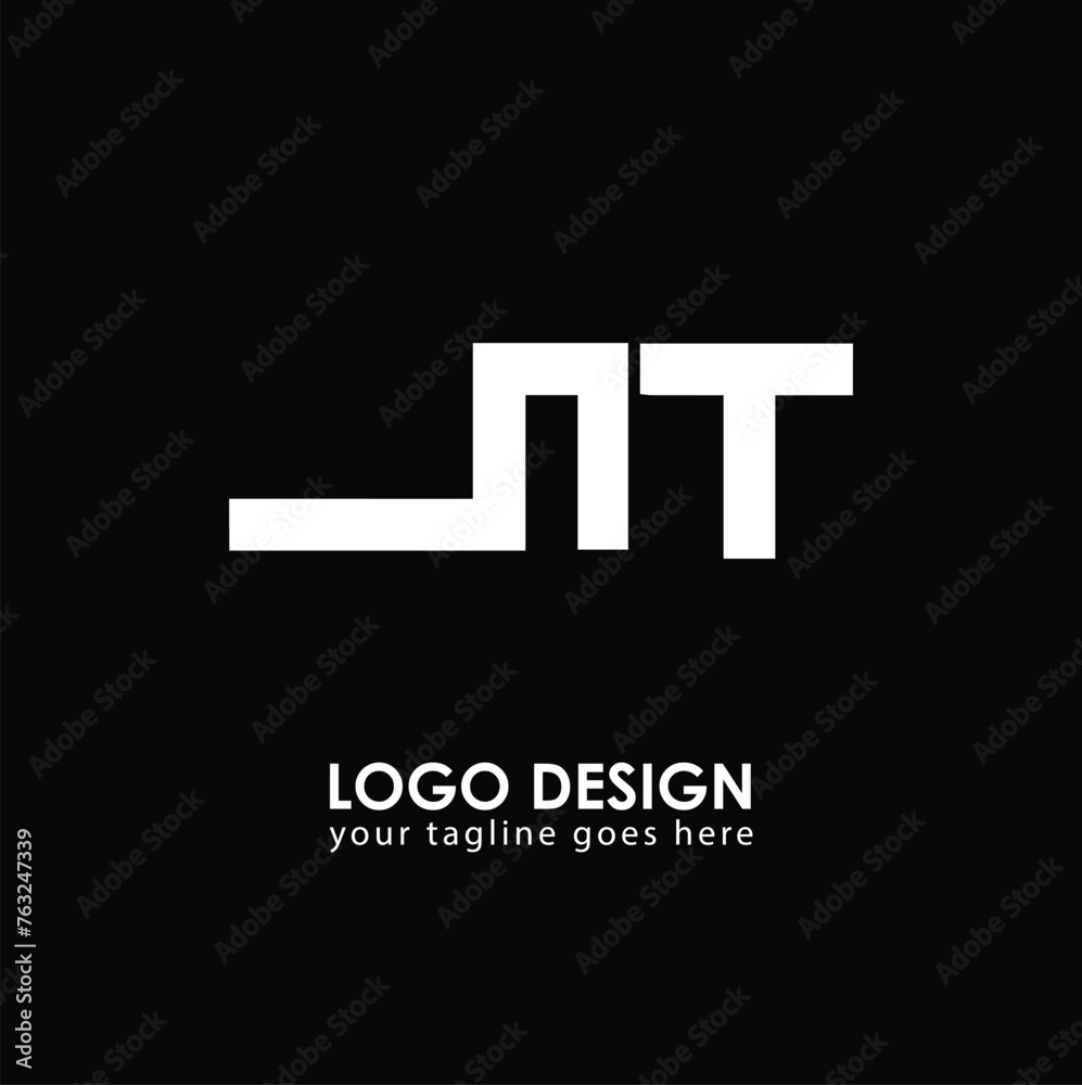 NT NT Logo Design, Creative Minimal Letter NT NT Monogram NT NT Logo Design, Creative Minimal Letter NT NT Monogram