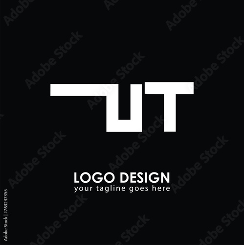 UT UT Logo Design, Creative Minimal Letter UT UT Monogram